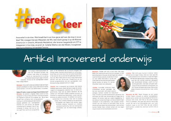 Artikel Innovatief onderwijs