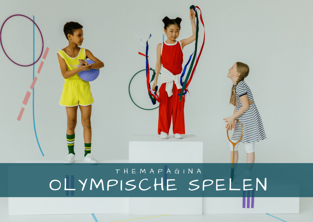Themapagina Olympische spelen- met kleuters werken aan digitale geletterdheid.